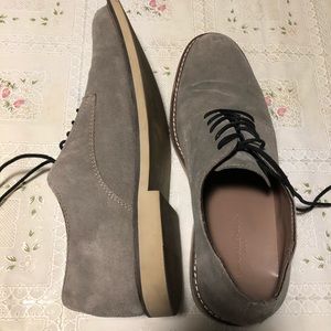 Banana Republic Casual Suede Oxfords Gray Oxfords